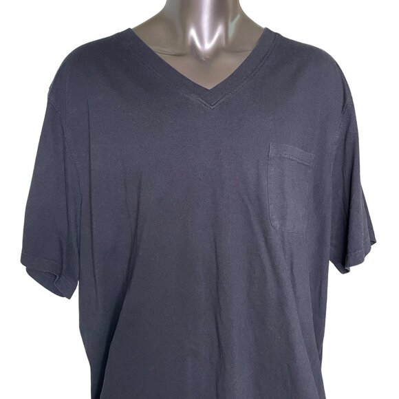 Kingsize Black Burnout T Shirt u Size 4XL Very Soft Top u - Picture 2 of 9